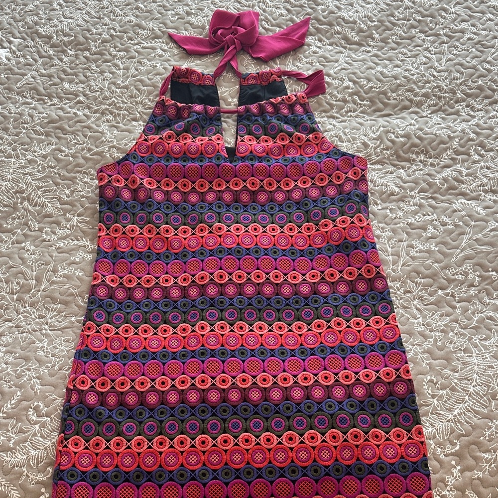 Trina Turk Multicolor Circle Pattern Dress